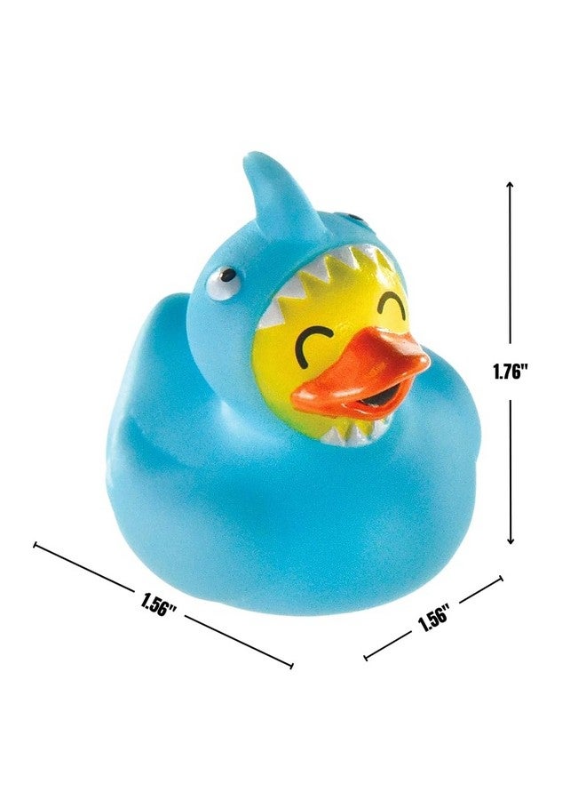 amscan Shark Rubber Duck - 1.76"x 1.56" x 1.56" | Sky Blue | Pack of 16 - Image 2