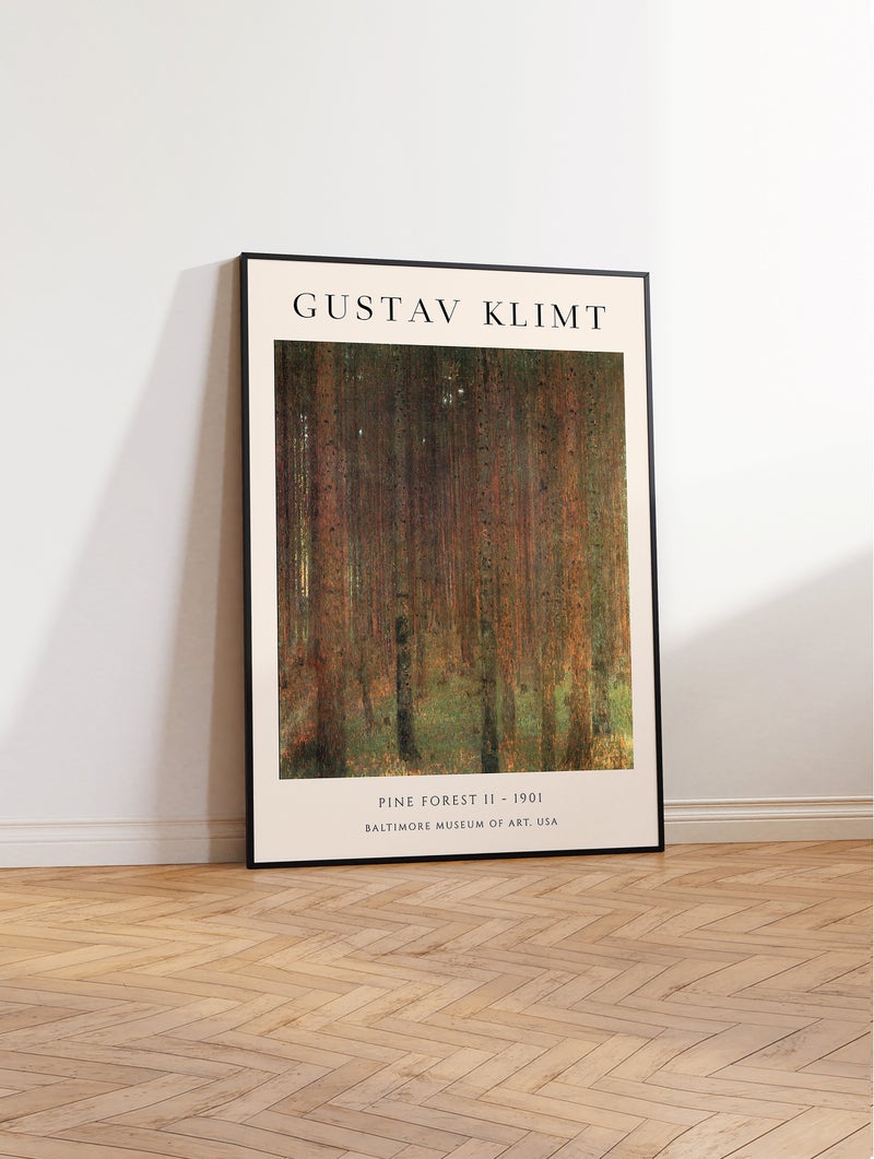 TNESSENTIAL Gustav Klimt Pine Forest Art Nouveau Print - Image 3