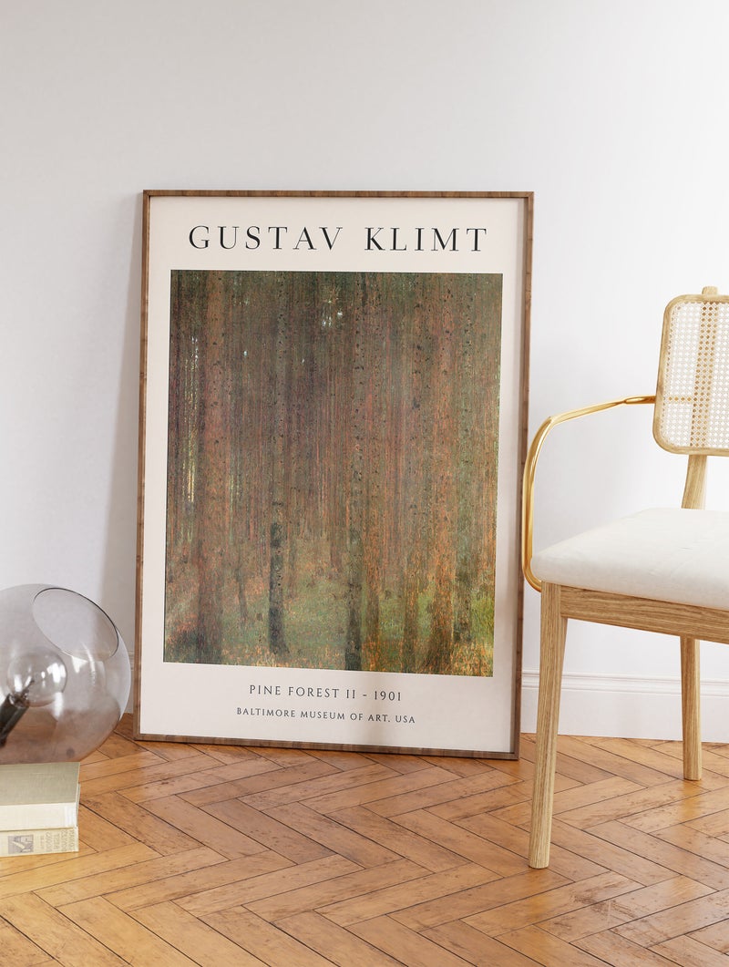 TNESSENTIAL Gustav Klimt Pine Forest Art Nouveau Print - Image 2