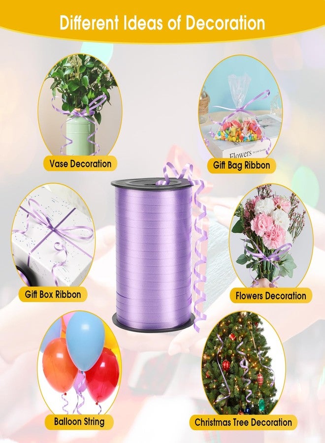 OMISELIO Purple Curling Ribbon - 500 Yard Lavender Curly Ribbon for Gift Wrapping, Balloons, Parties - Image 3