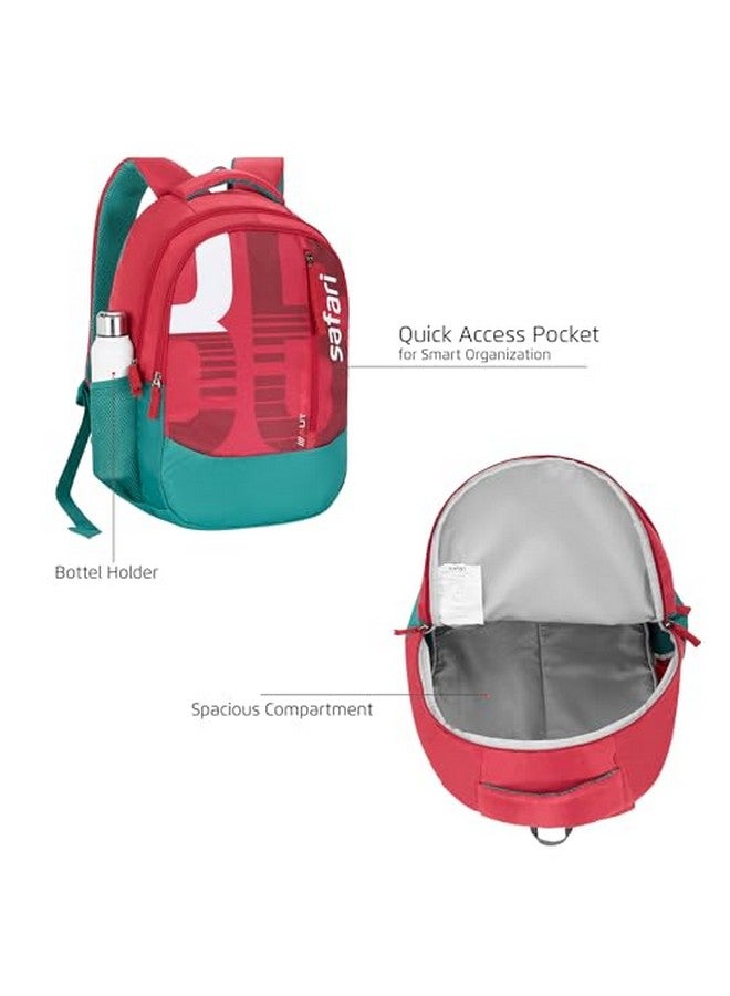 Safari Casual Backpacks 2 Compartments, Front Pocket, Bottle Holder, School Bags For Boys & Girls, College Bag For Unisex, Ideal For School, College, Office & Travel,Multicolor - Image 2
