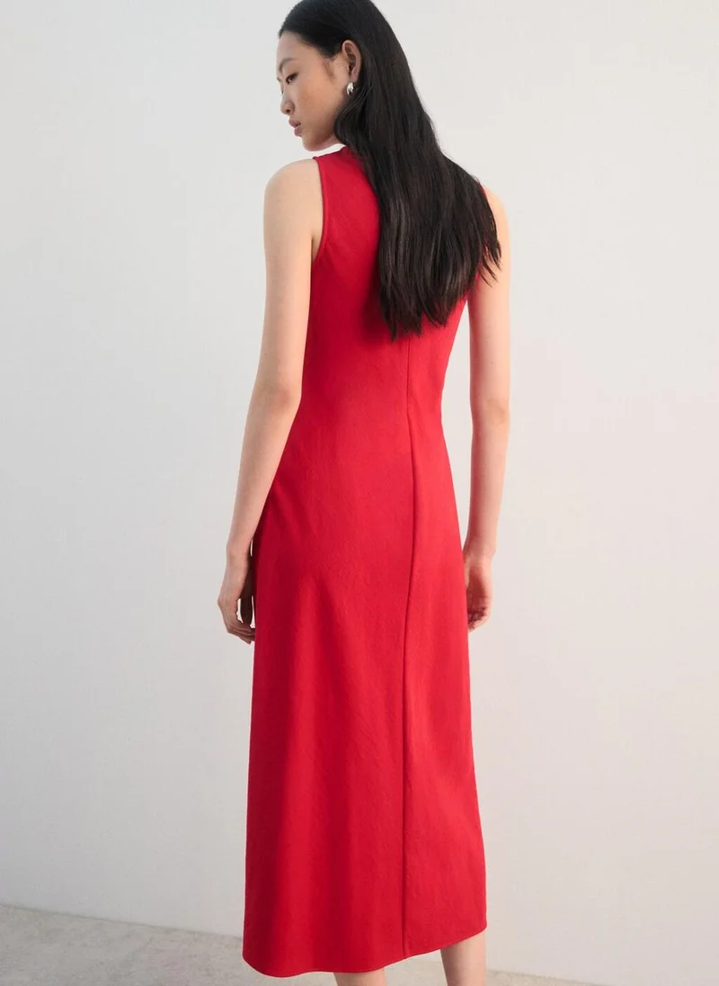 MANGO Flared midi-dress