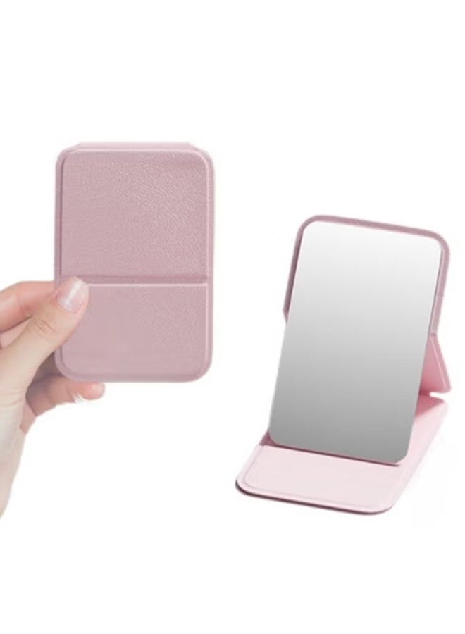 2 قطعة مرآة يدوية، مرايا جيب رفيعة للغاية، مرآة مكياج محمولة للسفر، مرايا سفر مدمجة قابلة للطي، محمولة للجيب والمحفظة للتخييم والمنزل والمكتب، جيدة للهدايا - Image 2