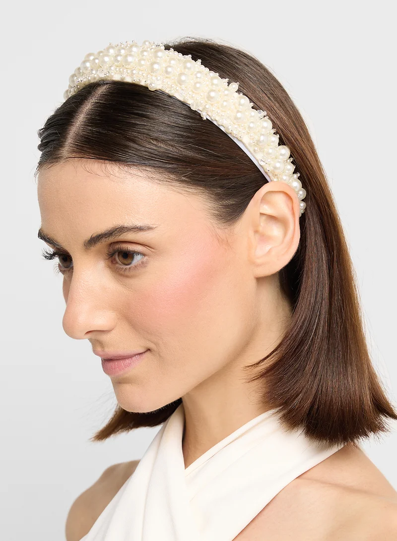 ايلا ليمتد اديشن Pearl  Detail Padded Headband