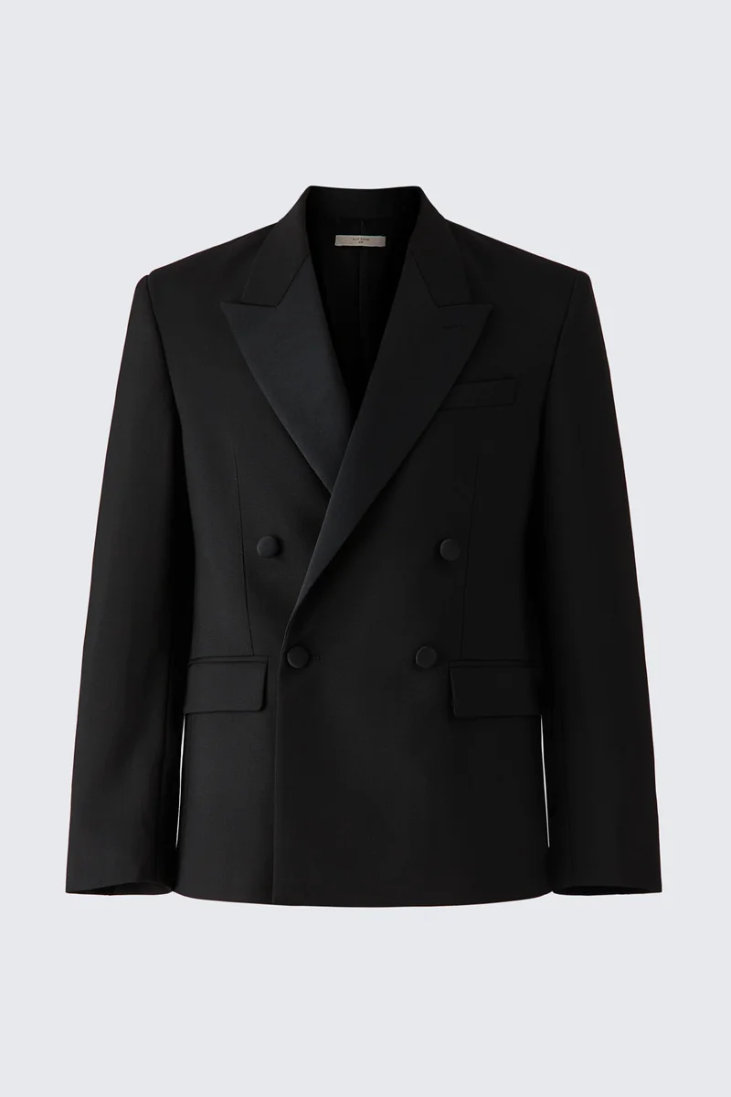 Double-breasted wool blazer