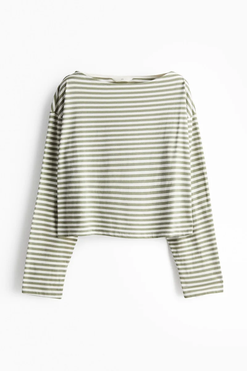 H&M Oversized boat-neck top