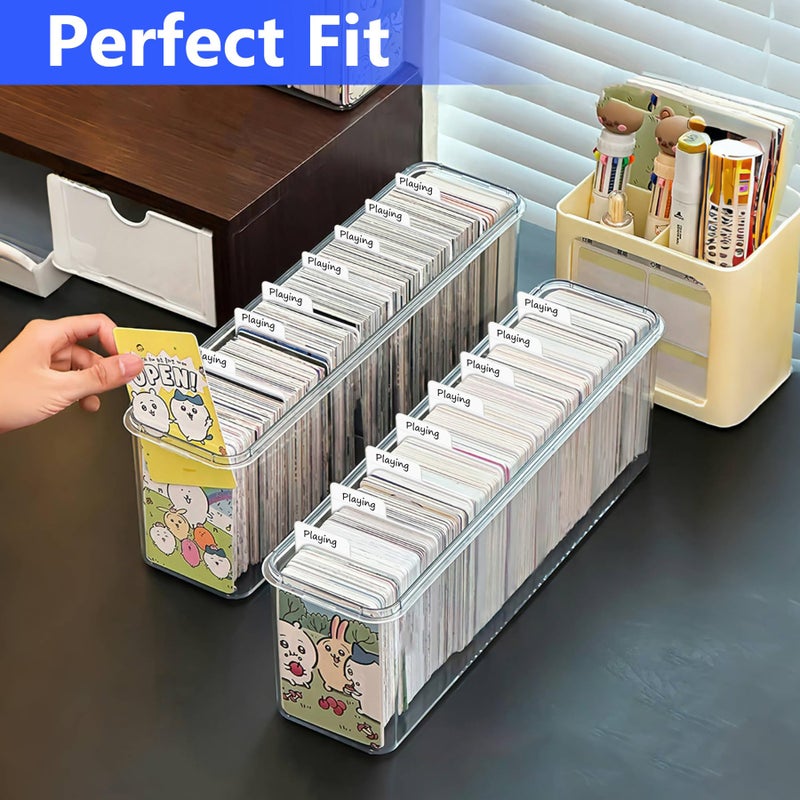Philbinden 200PCS White Trading Card Dividers,Paper Divider Cards Organizer for Sport Game Business Playing Cards Gathering Storage Supplies (White-Vertical) - Image 4