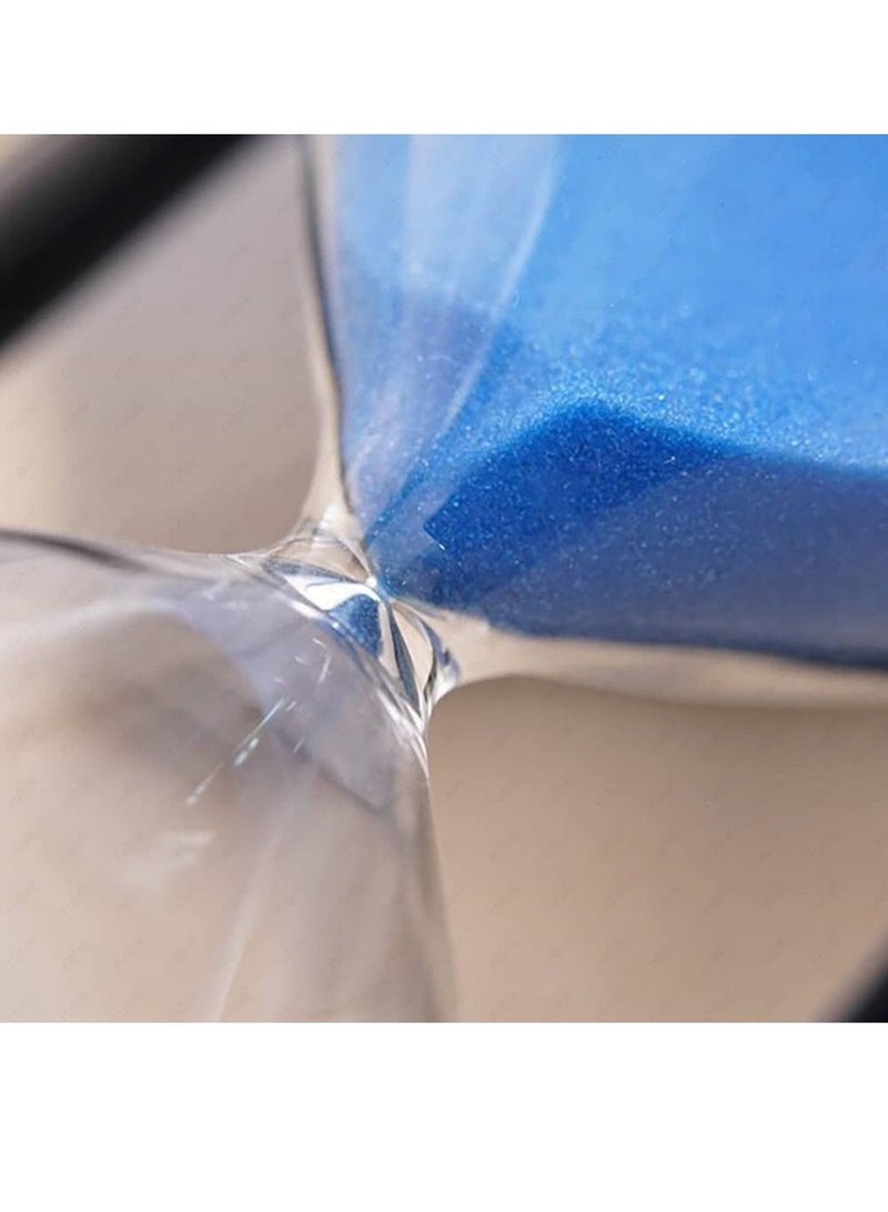 Rubik Hourglass 30 Minutes Sand Timer Sandglass Creative Vintage Clock Timer for Kitchen Home Office Decoration (White/Blue)  - Image 4