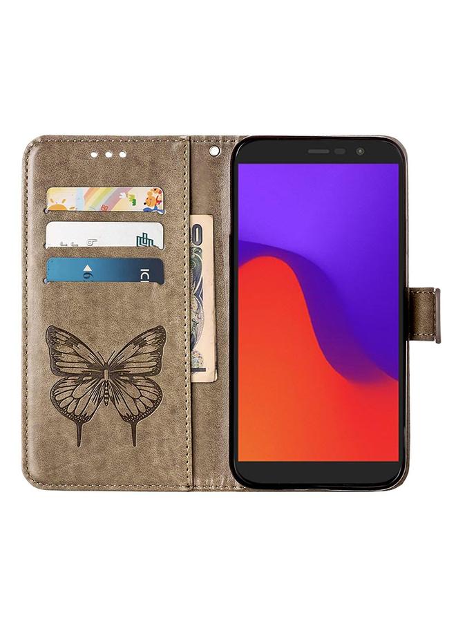 S-TOP Case For BLU View 2 2022 / 2020 Embossed Butterfly Flip Leather Phone Case - Image 4