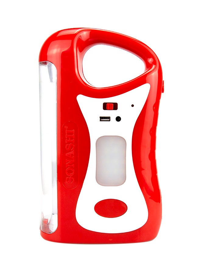 SONASHI Rechargeable Emergency Camping Lantern with Side Bright LED  Continuous Working for 50 Hours with Solar Charge and Power Bank Function  LED Lanterns for all your Outdoors SEL-721 Red - Image 1