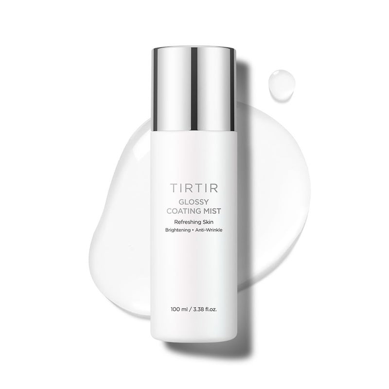 TIRTIR TIRTIR Glossy Coating Mist 338 fl oz Illuminating Polyglutamic Acid Face Mist for Fresh Glowing SkinCooling Soothing Makeup Prep Spray
