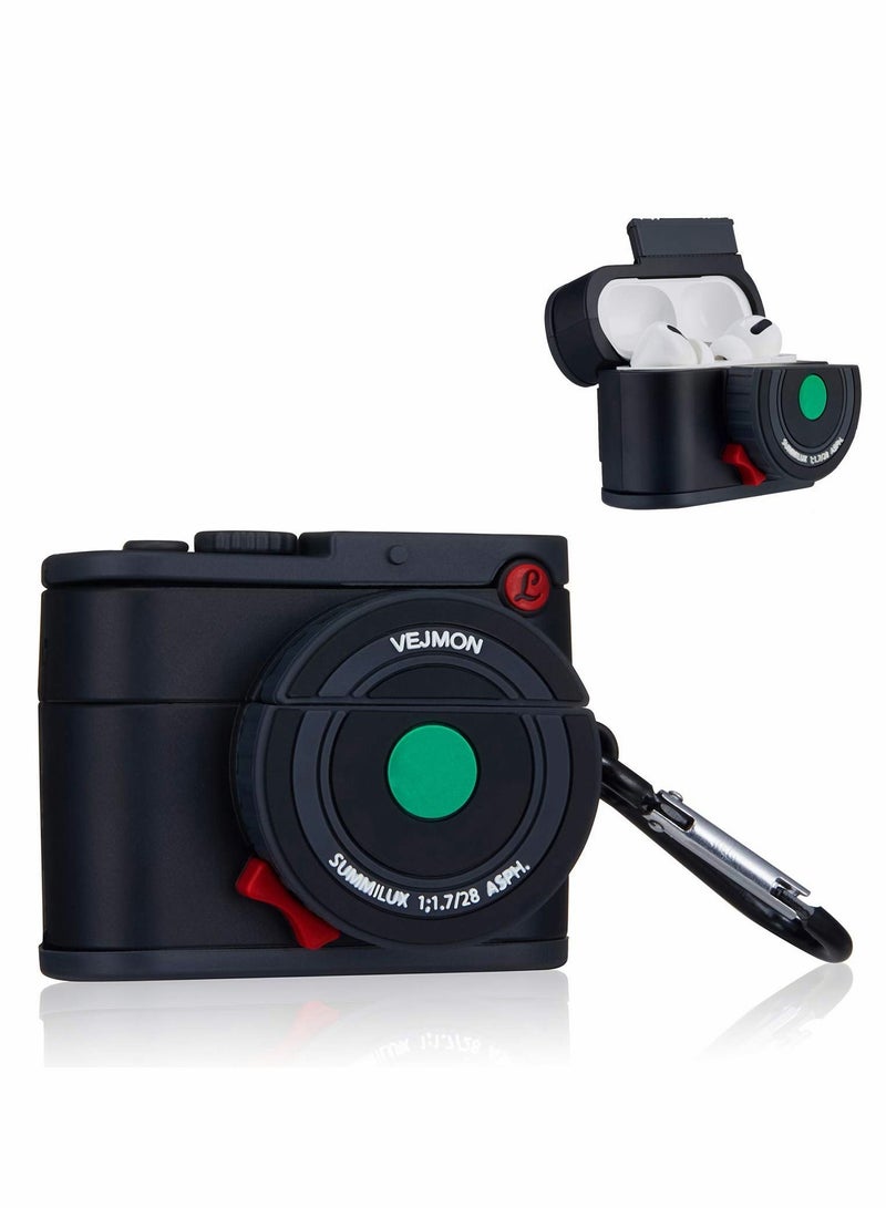 Y&D Case for AirPod Pro, Cute Black Camera Shape Cover, Funny Cool Design  - Image 1