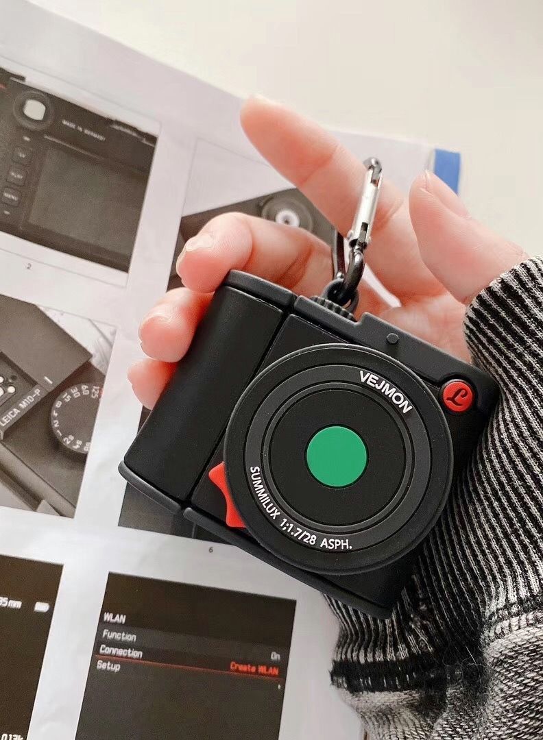 Y&D Case for AirPod Pro, Cute Black Camera Shape Cover, Funny Cool Design  - Image 3