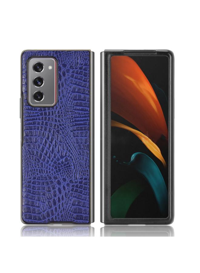 إيروريكس جراب لهاتف Samsung Galaxy Z Fold2 / Z Fold2 5G مقاوم للصدمات من جلد التمساح PC + جراب من البولي يوريثان - Image 1