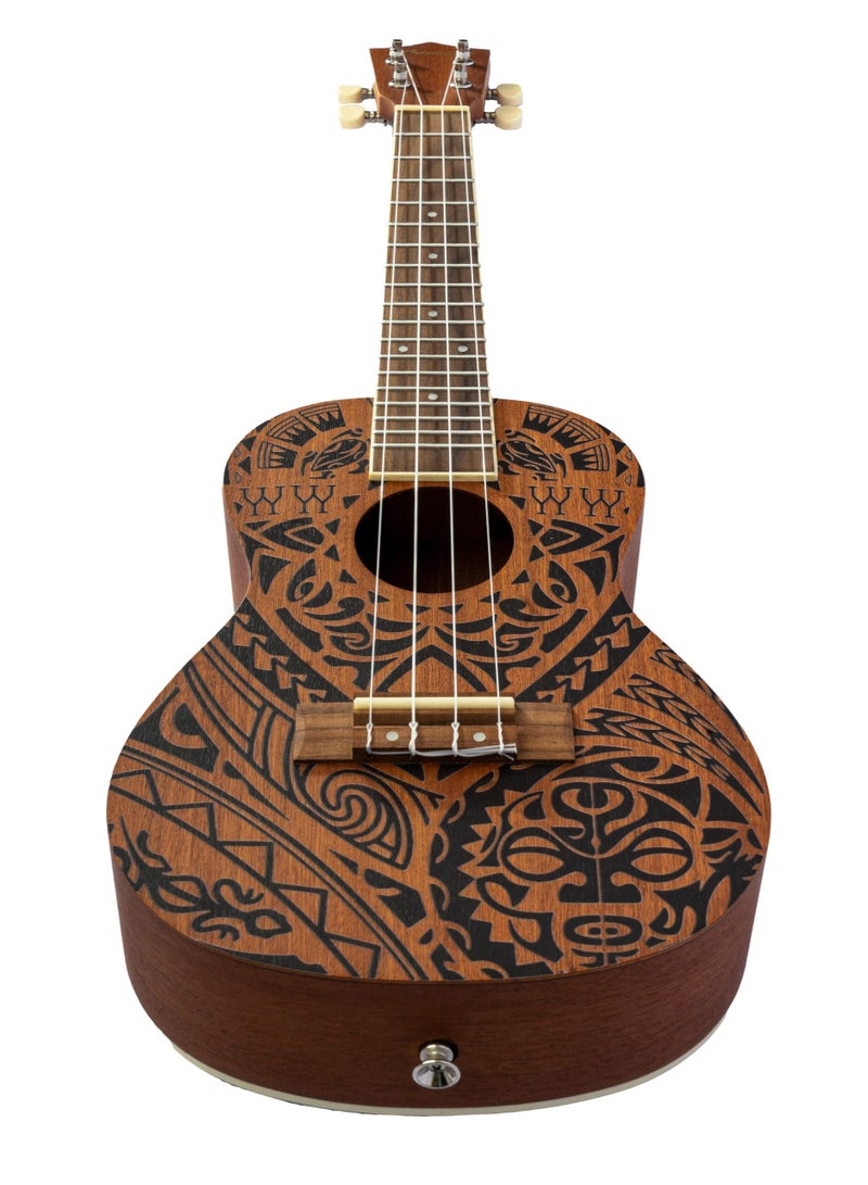 Bamboo U-23 Tribal Concert Ukulele – 23-Inch Artistic Design with Premium Gig Bag  - Image 2