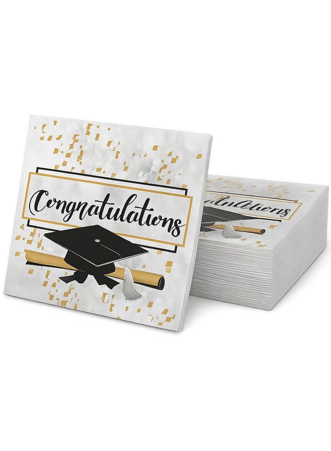 Iconikal Disposable Paper Dinner Party Napkins, Congratulations Graduate, 85-Count - Image 1