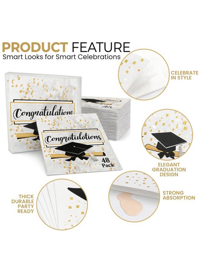 Iconikal Disposable Paper Dinner Party Napkins, Congratulations Graduate, 85-Count - Image 5