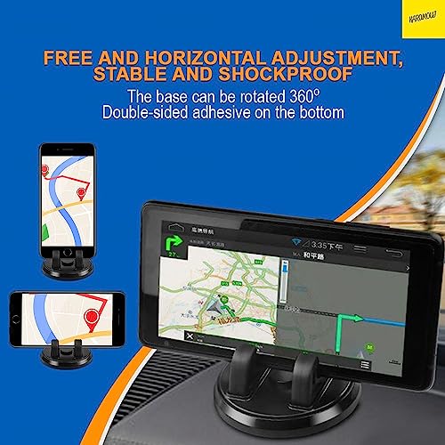 karomouj KMA331 Rotable Mobile Phone Stand | Desktop Phone Holder | Rotation Car Dashboard for Desk, Bed, Table, Office, Video Recording, Home & Online Classes.(Black, Pack of 1) - Image 5