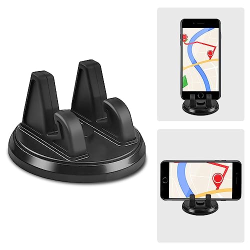 karomouj KMA331 Rotable Mobile Phone Stand | Desktop Phone Holder | Rotation Car Dashboard for Desk, Bed, Table, Office, Video Recording, Home & Online Classes.(Black, Pack of 1) - Image 1