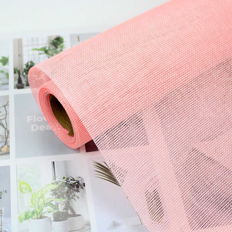 Linen Colored Linen Rolls, Flower Packaging, Bouquet Packaging Net Materials, Kindergarten Decoration, Pastoral Style Linen Rolls - Image 1