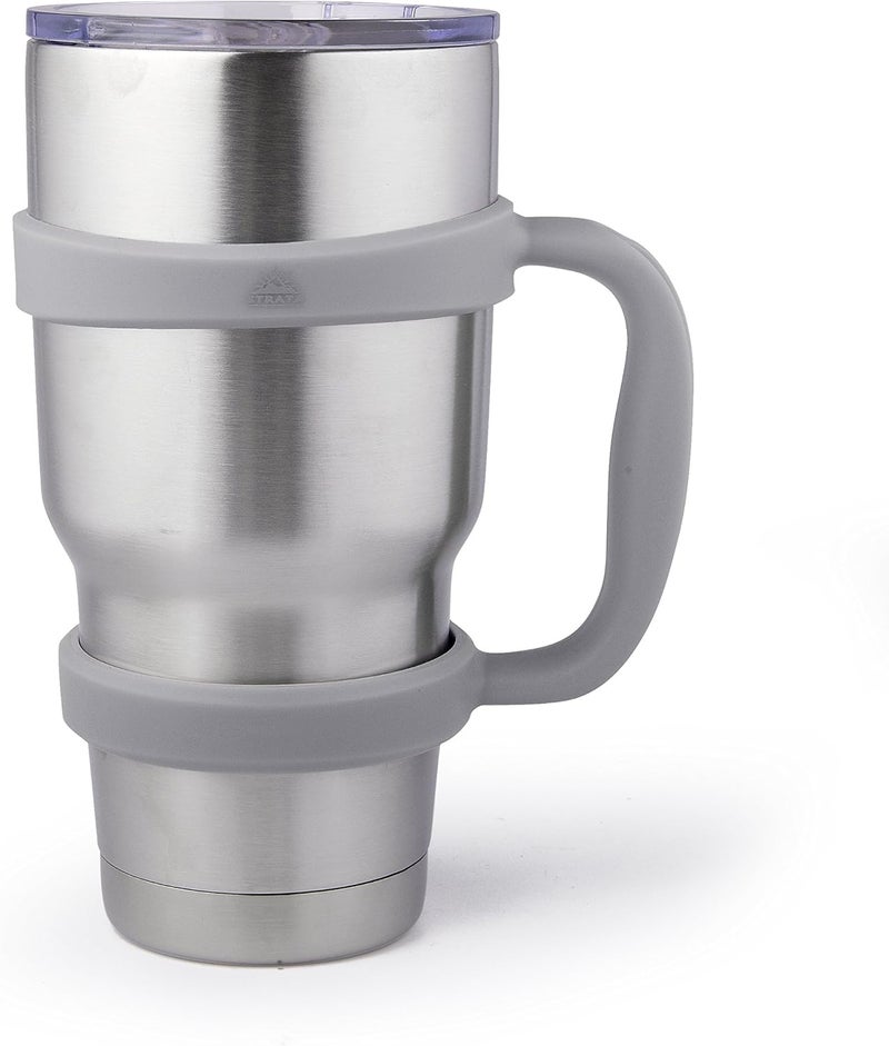 STRATA CUPS 30 oz Tumbler Handle - Available For 30 oz YETI Tumbler, OZARK TRAIL, Rambler Tumbler- BPA free (Gray) - Image 3