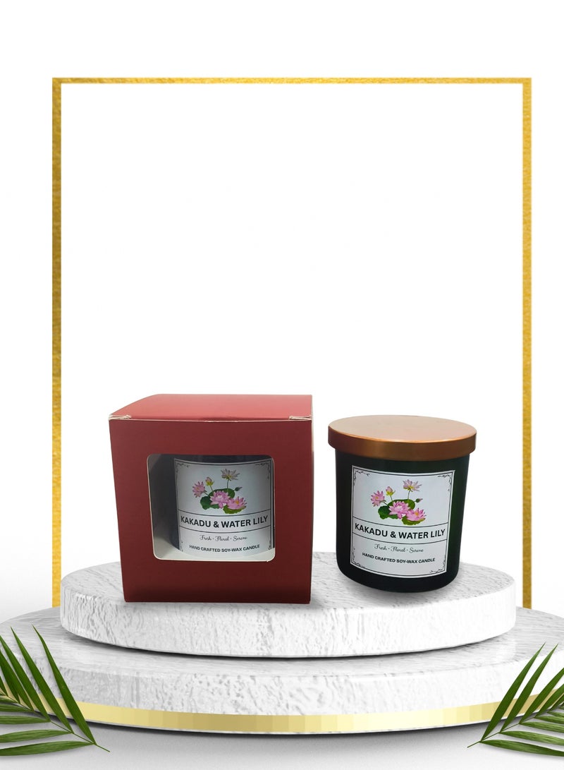Kakadu & Water Lily Scented Candle Gift Set – Premium Soy Wax, 150ml – Made in UAE  - Image 1
