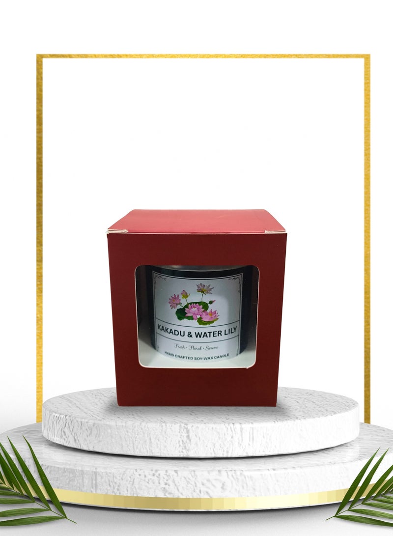 Kakadu & Water Lily Scented Candle Gift Set – Premium Soy Wax, 150ml – Made in UAE  - Image 3