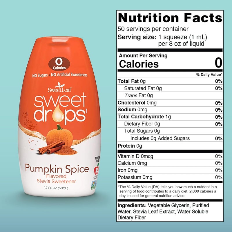 SweetLeaf Pumpkin Spice Liquid Stevia Sweetener - Image 2