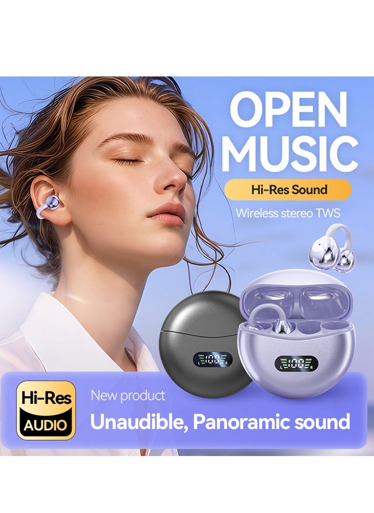 تشوميل سماعة رأس بلوتوث لاسلكية مثبتة على الأذن من برلين ساوند، سماعات أذن ذات توصيل عظمي في الهواء الطلق، عمر بطارية طويل - Image 1