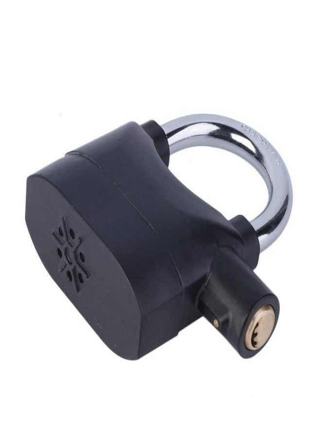PIPALIYA Anti Theft Burglar Pad Lock Alarm Security Siren for Home Office Bike Bicycle Shop (Black) - Image 3
