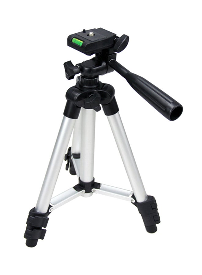Lightweight Tripod Stand For Cameras Silver/Black - Image 1