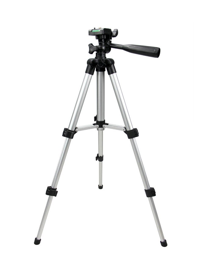 Lightweight Tripod Stand For Cameras Silver/Black - Image 3