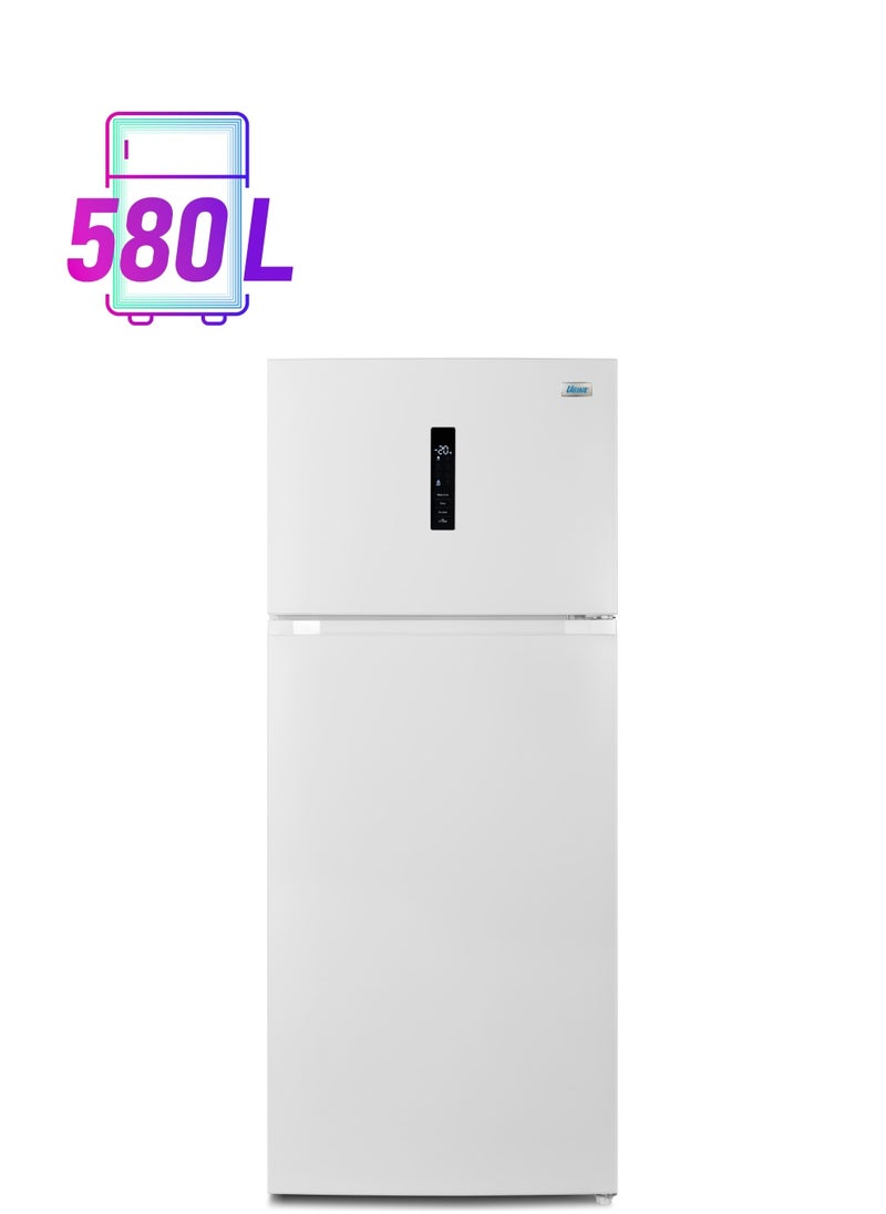 UGINE Ugine Refrigerator, 20.4 ft, 580 L, D-FROST, Inverter, Freezer LED Light, White - URM580INVW  - Image 1