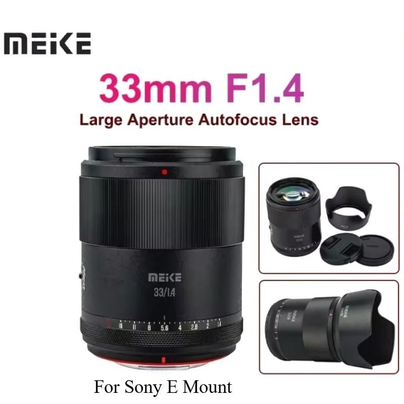 Meke MeiKe AF 33mm F1.4 Aps-c Large Aperture Autofocus STM Portrait Lens for Sony E-Mount - Image 1