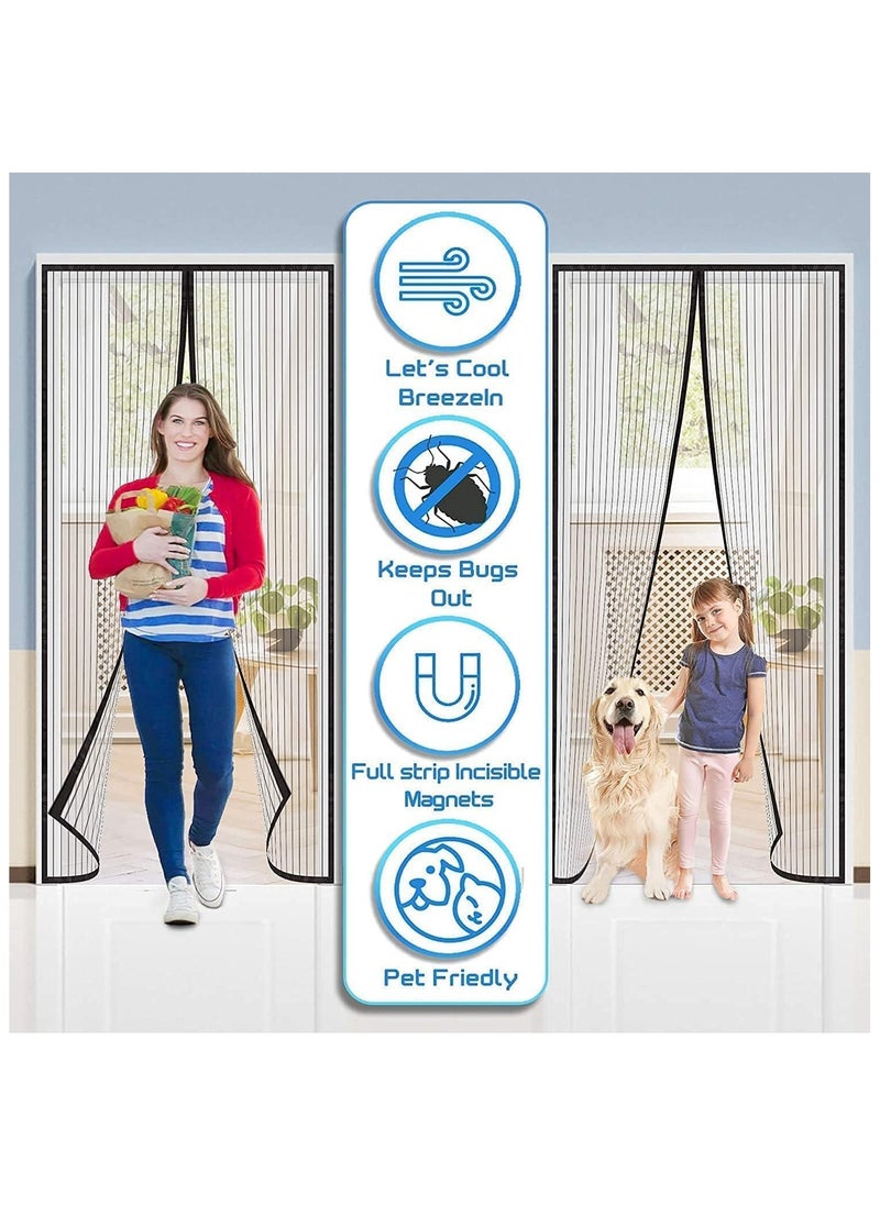 FEND Screen Net Magnetic Anti Mosquito Bug Home Door Curtain  - Image 2