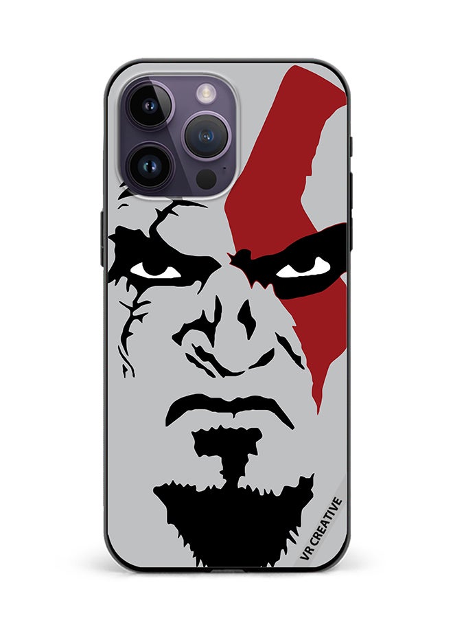 VR CREATIVE Protective Case Cover For Apple iPhone 15 Pro Max Face God Of War Design Multicolour - Image 1