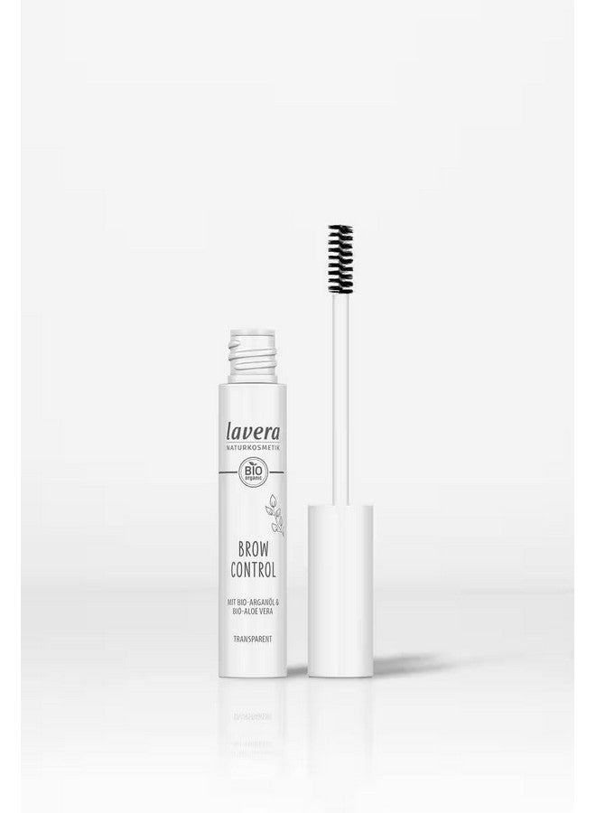 lavera lavera Brow Control - Transparent 01 - Eyebrow Gel with Organic Aloe Vera & Argan Oil for Lang Lasting Results - Fixating Brow Gel - Eye Make Up - PETA Certified - Vegan - Made in Germany - 0.3 Fl Oz