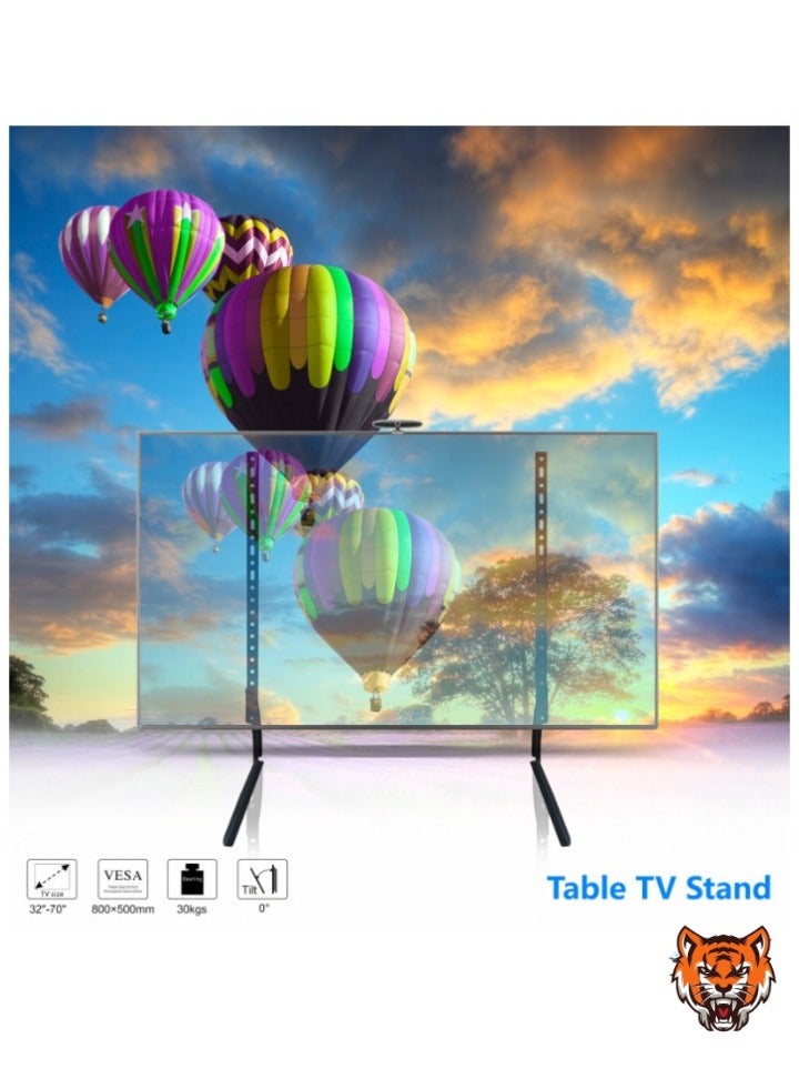 TIGER "Floor TV Stand for Plasma/LCD – Adjustable Bracket for 32”-75” TVs, Max VESA 800×500, Load Capacity 30kg, Freestanding TV Mount"  - Image 4