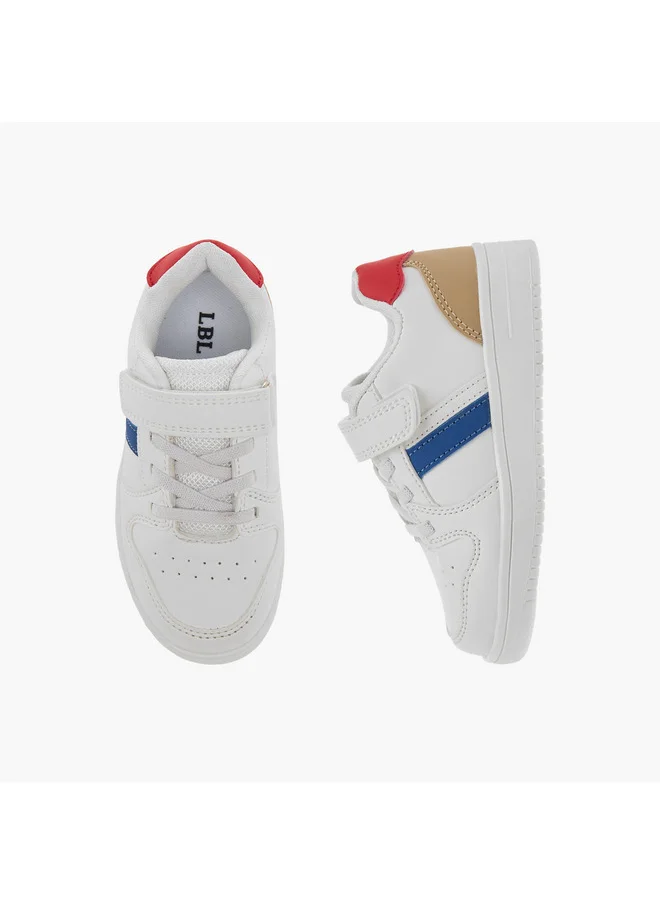 LBL by Shoexpress Boys Colourblock Sneakers with Hook and Loop Closure