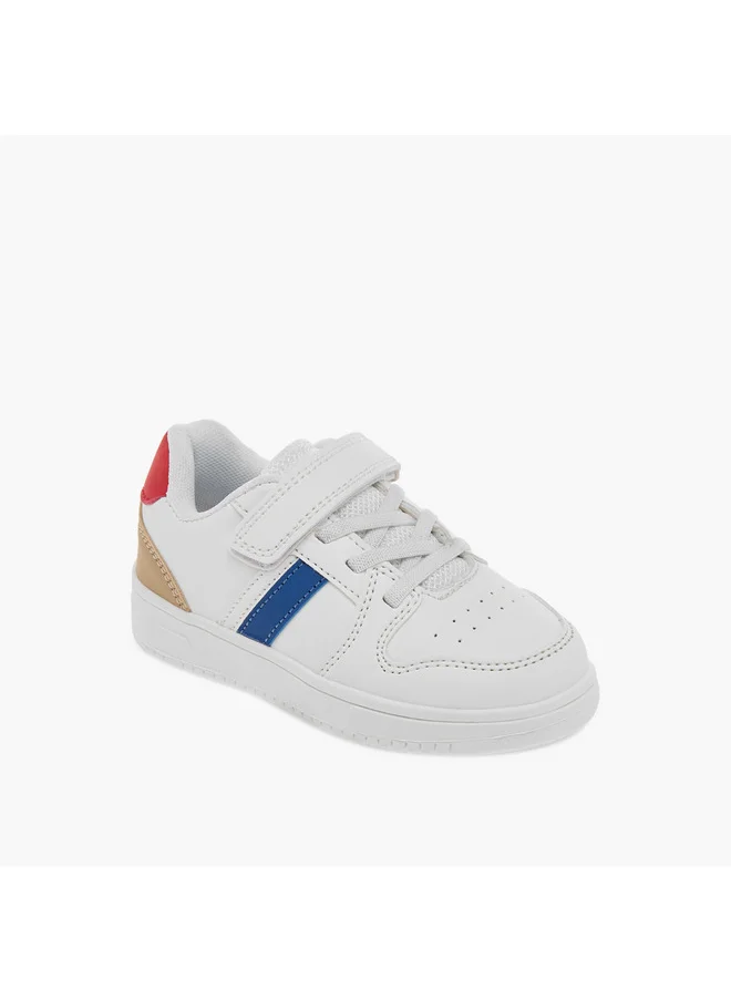 LBL by Shoexpress Boys Colourblock Sneakers with Hook and Loop Closure
