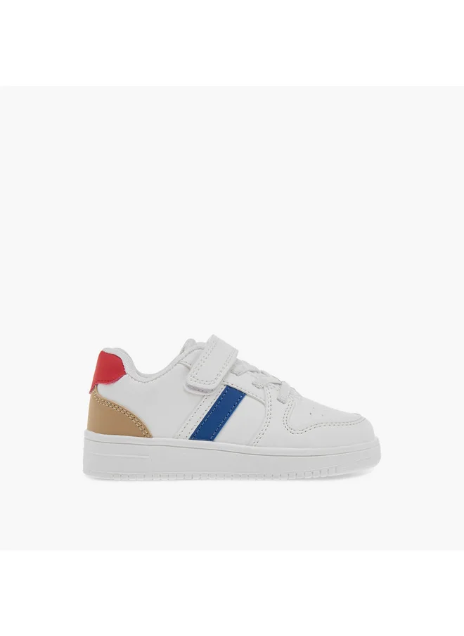 LBL by Shoexpress Boys Colourblock Sneakers with Hook and Loop Closure