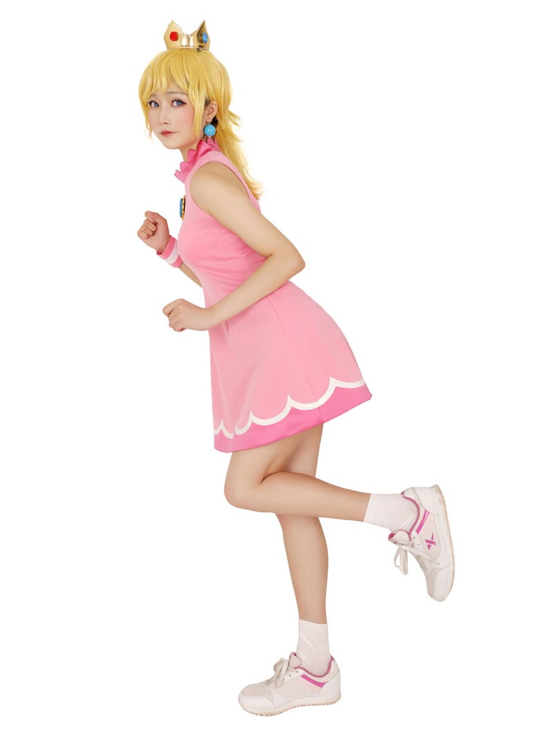 miccostumes Women's Princess Tennis Dress Cosplay Costume with Crown (S) - Image 3