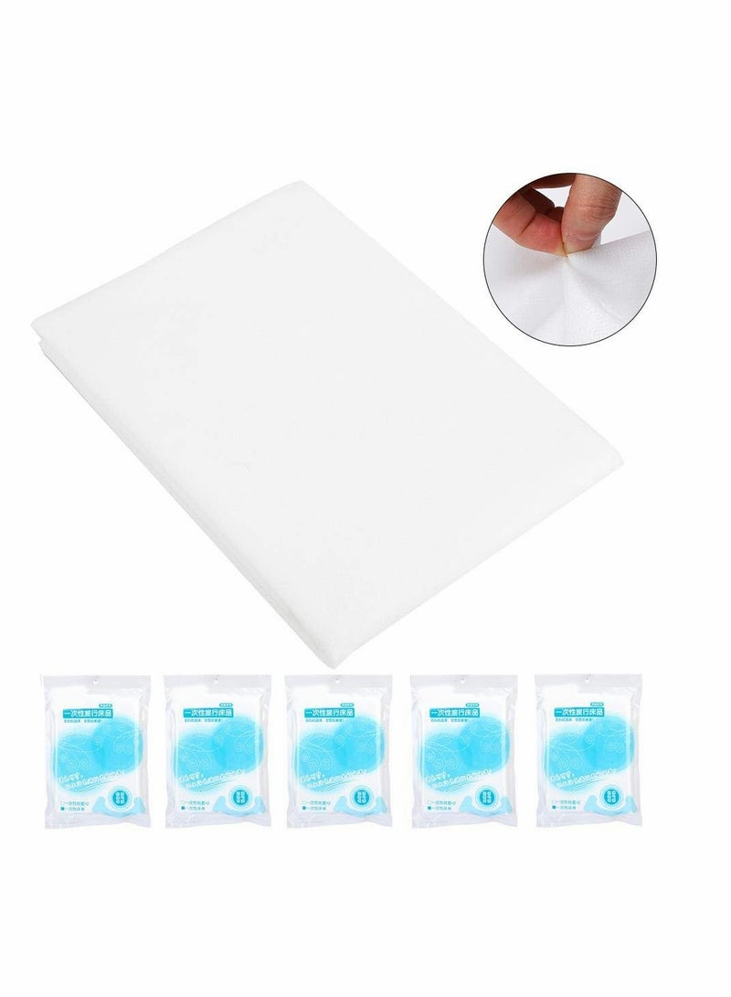 SYOSI Children's Sheet Pillowcase Sets, 5pcs 120 x 200cm Disposable Bed Sheets Bed Cover Portable Outdoor Hotel Bedding Supplies - Image 3