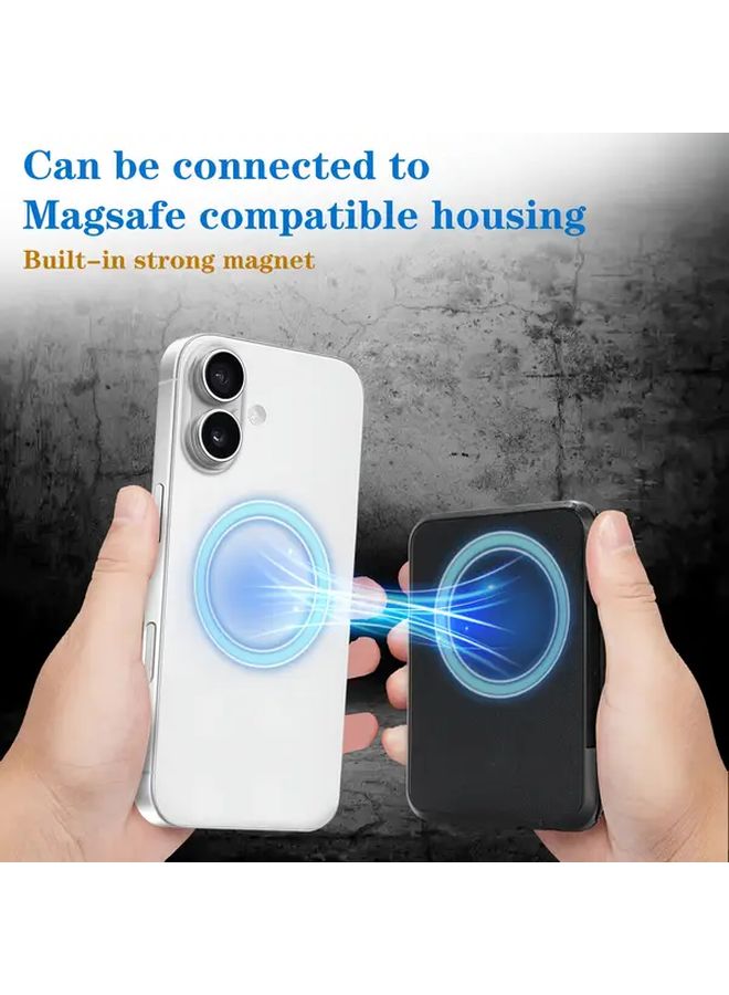 Magnetic Phone Case For iPhone 16 15 14 12 Series With Detachable Black MagSafe Wallet - Image 3