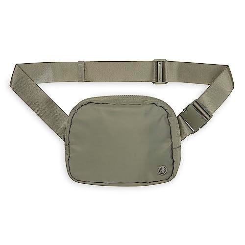 Gaiam Sidekick Waist Pack - Storage Belt Bag for Women And Men - Adjustable Belt With Lightweight Pouch For The Gym & Studio, Olive - Image 1