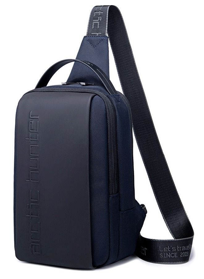 ARCTIC HUNTER XB00541 TMS Chest Waterproof Anti-Theft Crossbody Sling Bag - Blue  - Image 1