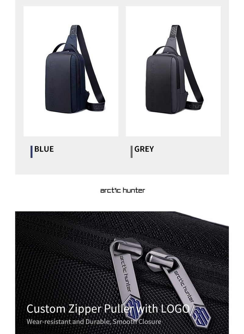 ARCTIC HUNTER XB00541 TMS Chest Waterproof Anti-Theft Crossbody Sling Bag - Blue  - Image 5