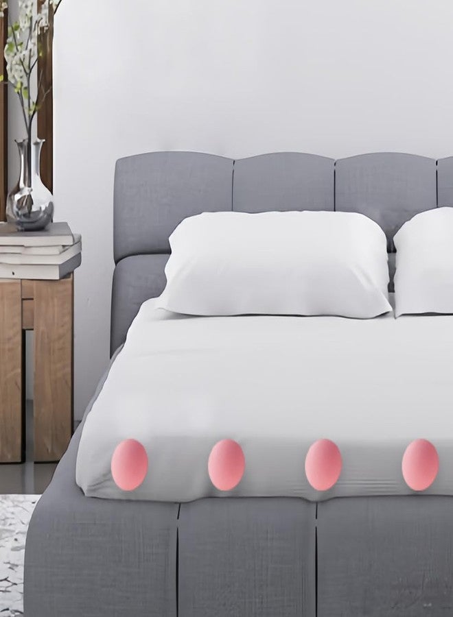 DQITJ 24 Pcs Duvet Pins and Clips Double-Sided Fasteners to Secure Comforter in Cover with Storage Box for Quilt Cushions Curtains (White, Grey and Pink) - Image 3