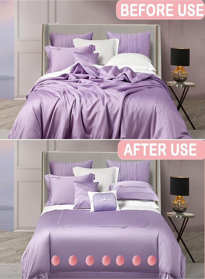 DQITJ 24 Pcs Duvet Pins and Clips Double-Sided Fasteners to Secure Comforter in Cover with Storage Box for Quilt Cushions Curtains (White, Grey and Pink) - Image 4