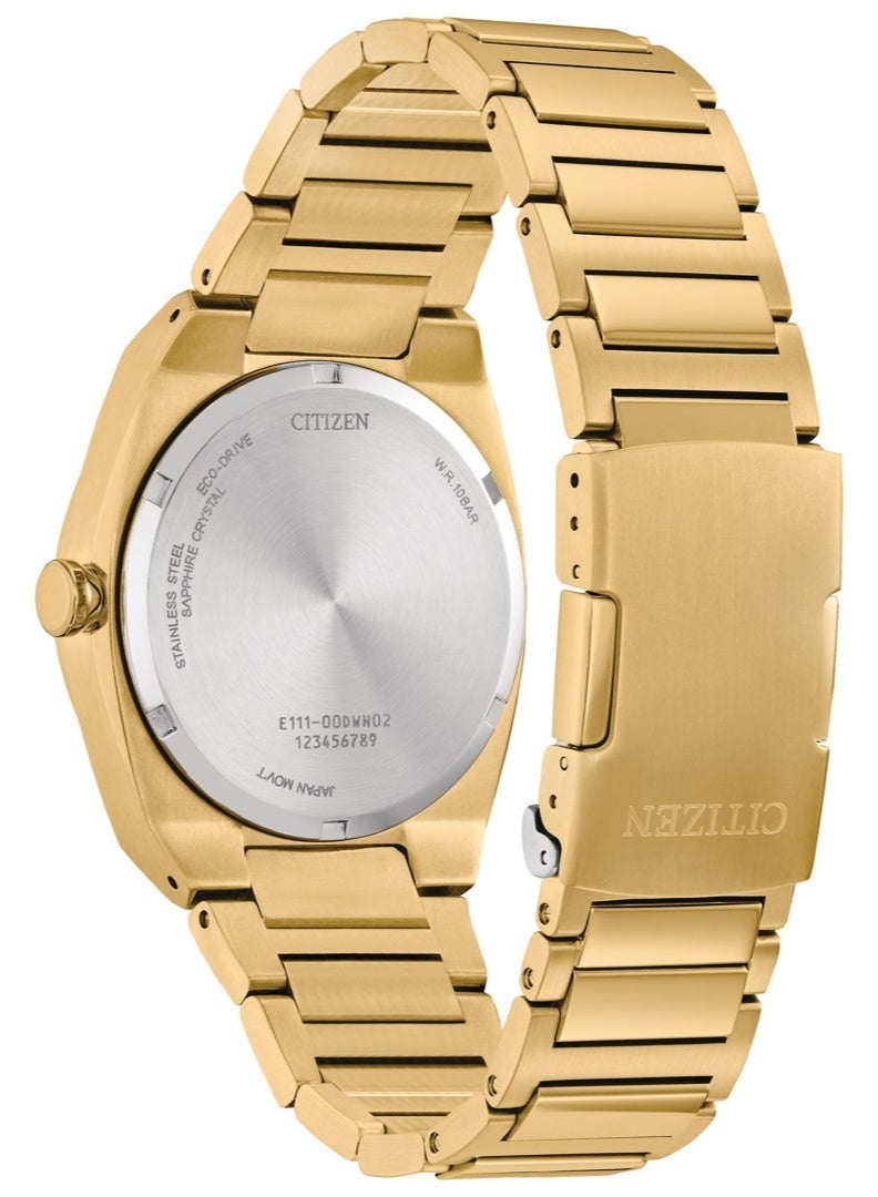 سيتيزن Eco-Drive Men’s Watch BM7662-59L, 40 mm Blue Textured Dial, Stainless Steel Case & Bracelet, 100 m WR - Image 2